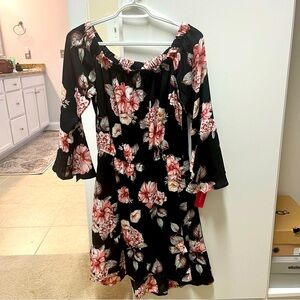 Xhilaration Floral Off-Shoulder Dress